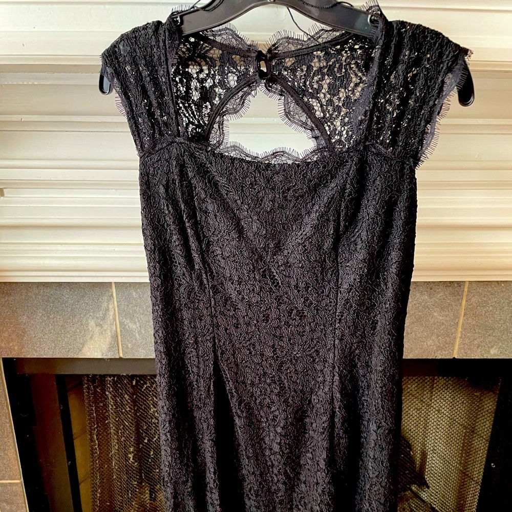 Cap Sleeve Lace Little Black Dress